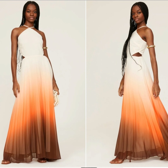Rachel Roy Ombre Pleated Dress Size 4 NWT - Picture 1 of 9